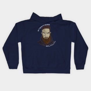 A man with a beard Kids Hoodie